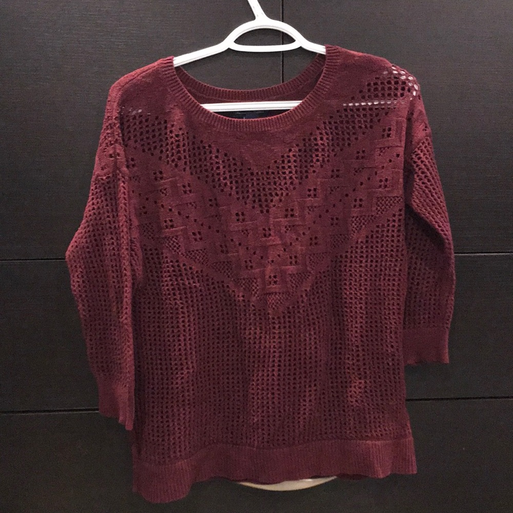 American Eagle Outfitters maroon sweater